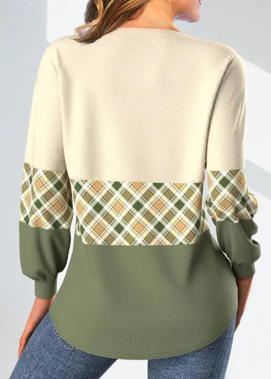 Annelie | Sweater with Checkered Pattern