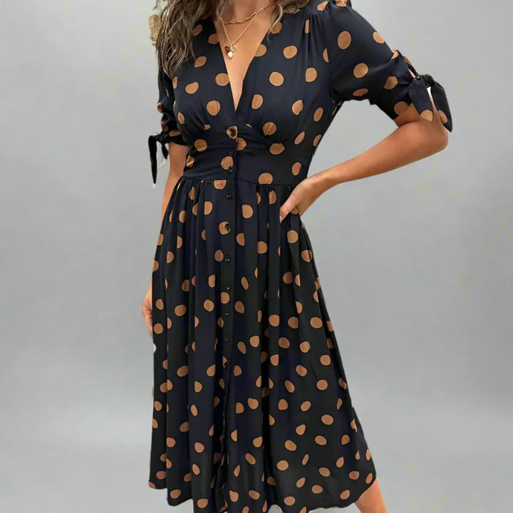 Valentina™ | Modern Polka Dot Dress