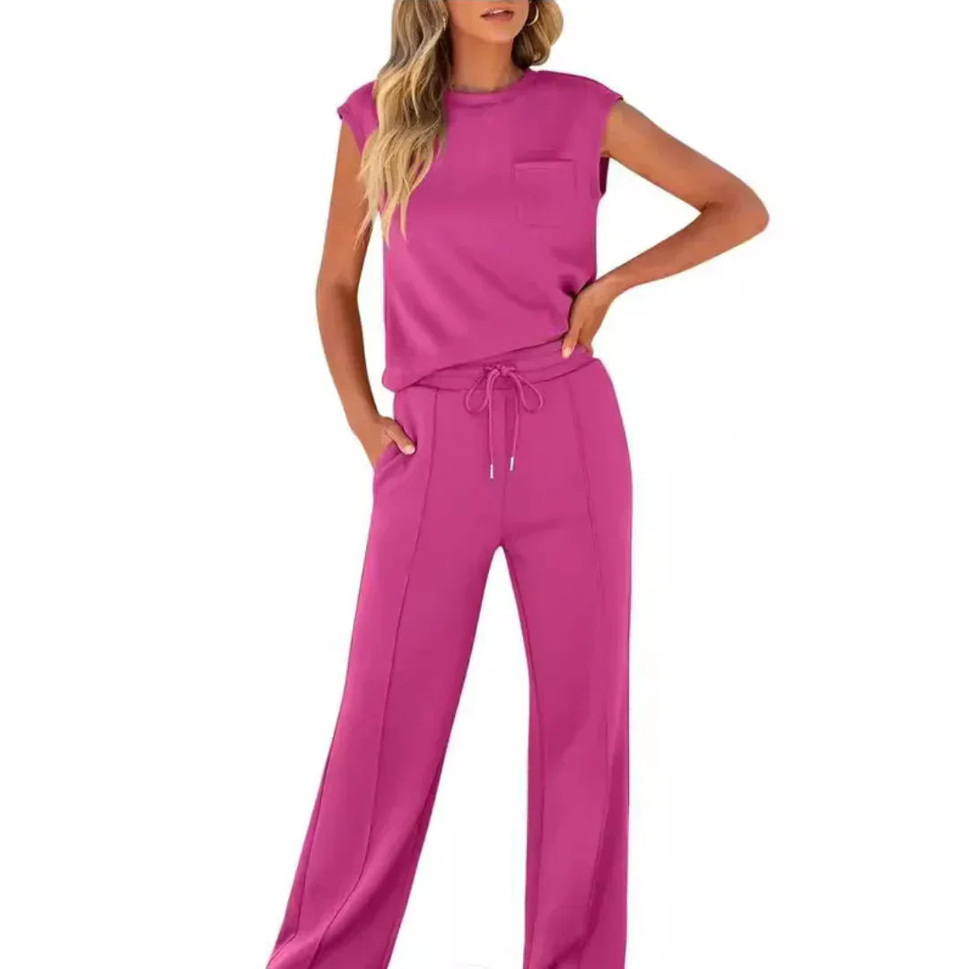 ELLE | SUMMER CASUAL SILK SET