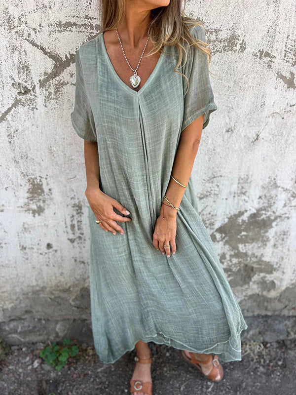 Marisol™ | Loose Dress with V-Neck