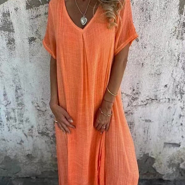 Marisol™ | Loose Dress with V-Neck