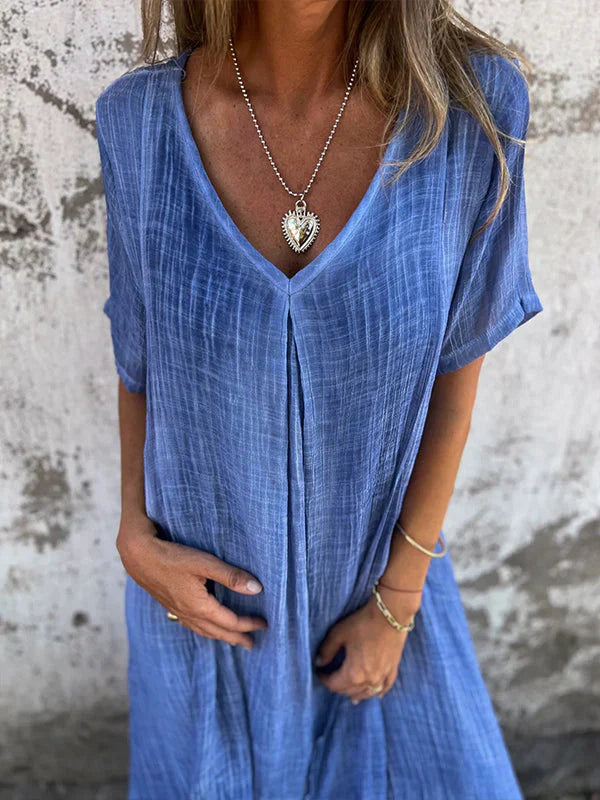 Marisol™ | Loose Dress with V-Neck