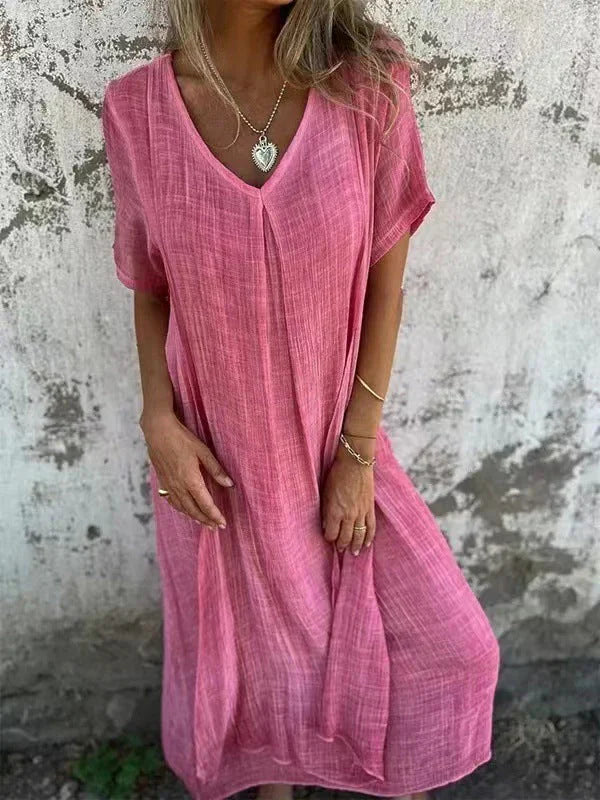 Marisol™ | Loose Dress with V-Neck