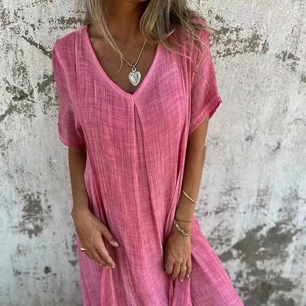 Marisol™ | Loose Dress with V-Neck