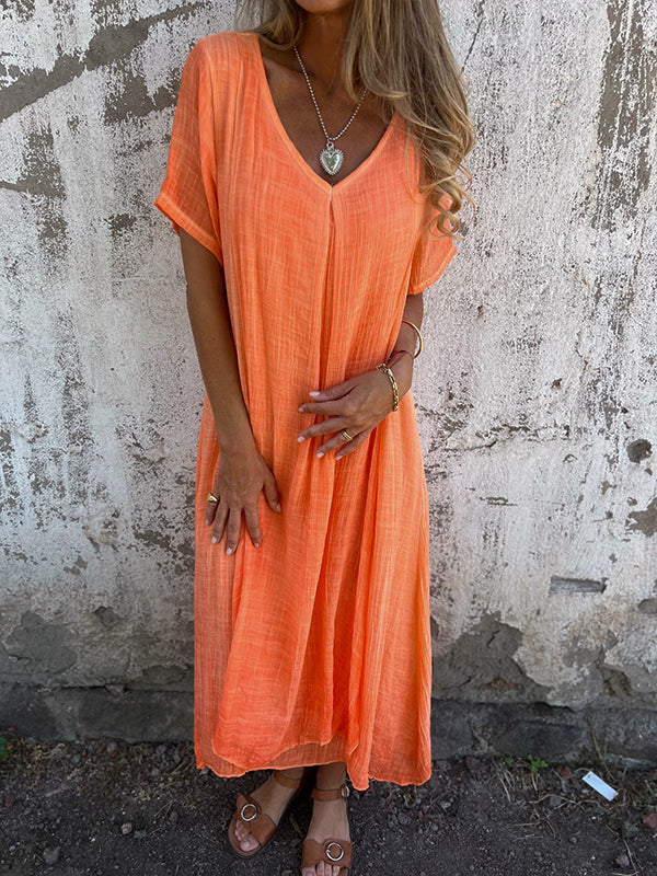 Marisol™ | Loose Dress with V-Neck