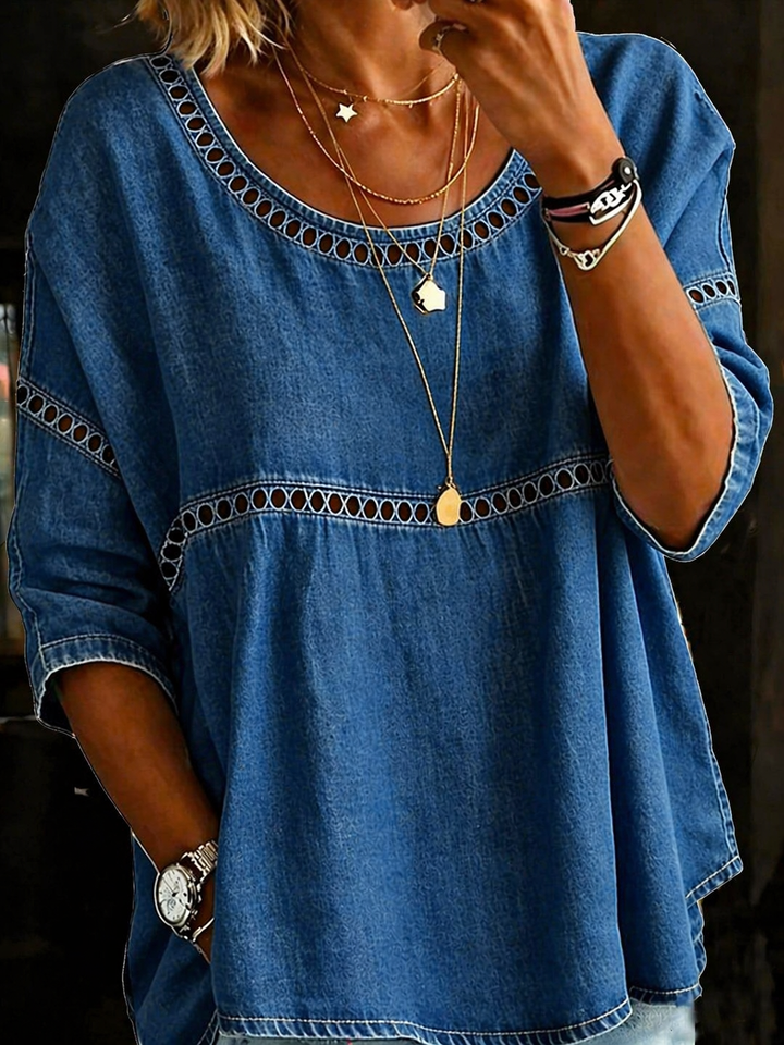 Blythea™ Denim Loose Casual and Comfortable Blouse