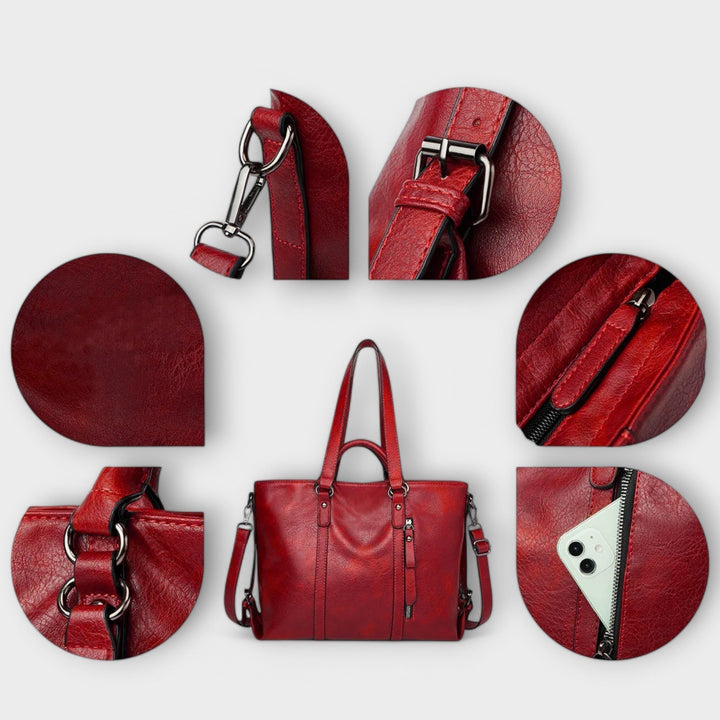 Olivia - Luxe Spacious Leather Bag