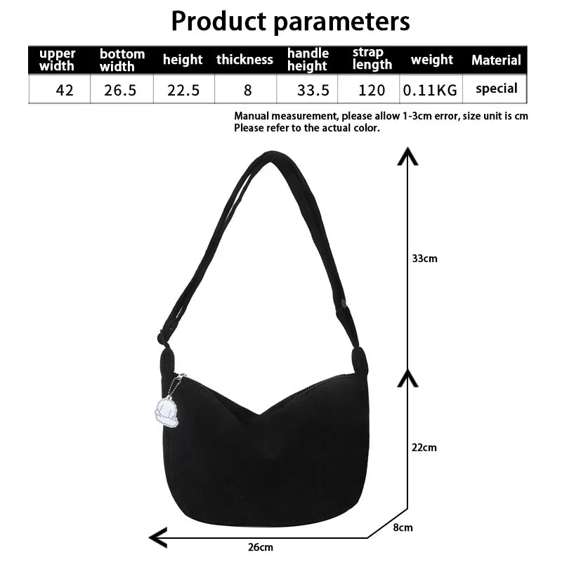 "Women's Cordura Fabric Crossbody Bags"