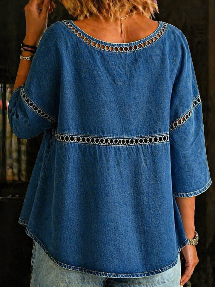 Blythea™ Denim Loose Casual and Comfortable Blouse