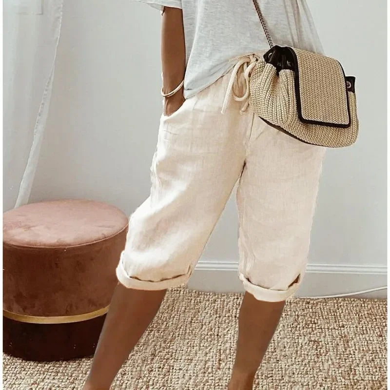 Janet – Linen Shorts